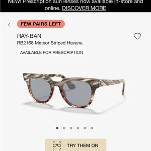 Rayban meteor sunglasses.